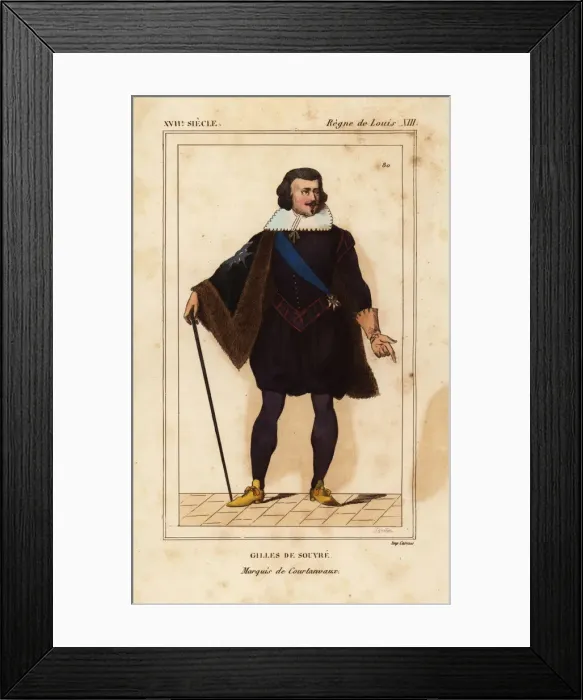 Framed Print : Gilles de Souvre, Marquis de Courtanvaux Framed Print : Gilles de Souvre, Marquis de Courtanvaux