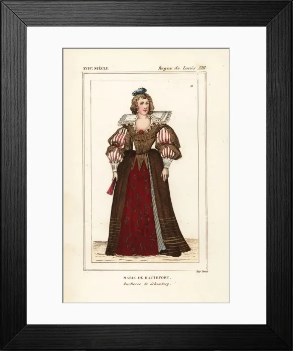 Framed Print : Marie de Hautefort, Duchesse de Schomberg Framed Print : Marie de Hautefort, Duchesse de Schomberg