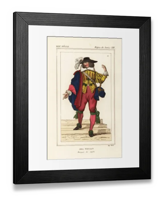 Framed Print : Abel Servien, Marquis de Sable, French diplomat, 1593-1669