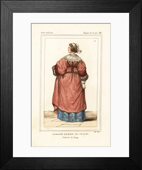 Framed Print : Charlotte Saumaise de Chasan, Coutess of Bregy Framed Print : Charlotte Saumaise de Chasan, Coutess of Bregy