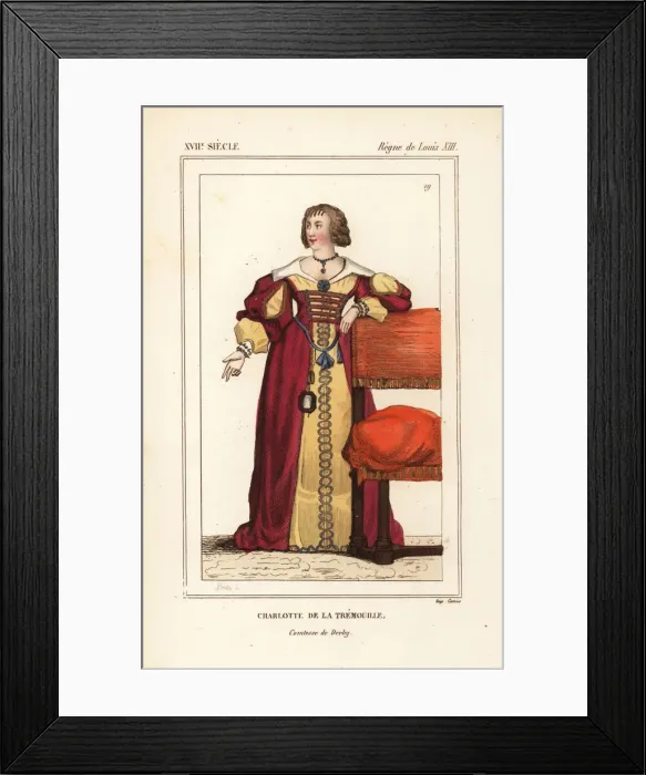 Framed Print : Charlotte Stanley, Countess of Derby, 1599-1664 Framed Print : Charlotte Stanley, Countess of Derby, 1599-1664