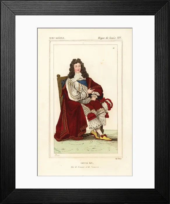 Framed Print : King Louis XIV, Roi de France et de Navarre Framed Print : King Louis XIV, Roi de France et de Navarre