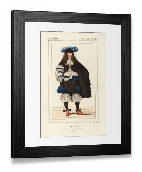 Framed Print : King Louis XIV, Roi de France et de Navarre, 1660 Framed Print : King Louis XIV, Roi de France et de Navarre, 1660