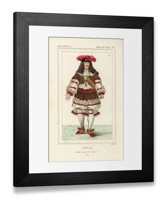 Framed Print : King Louis XIV, Roi de France et de Navarre, 1670