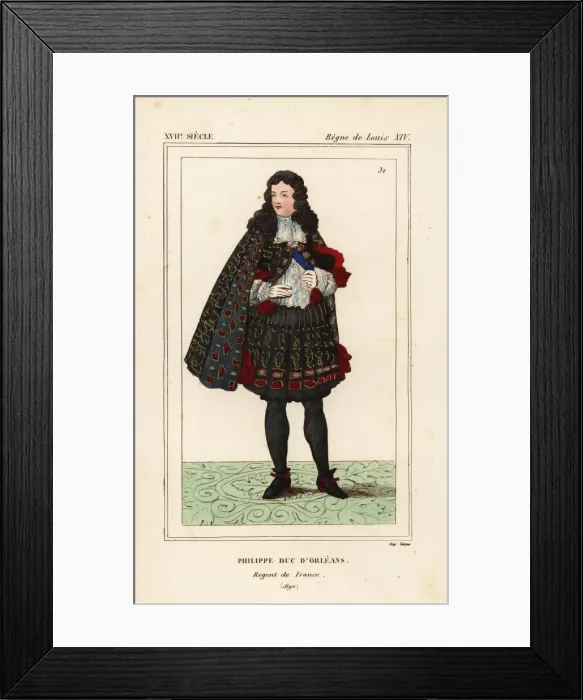 Framed Print : Philippe II, Duke of Orleans, 1674-1723 Framed Print : Philippe II, Duke of Orleans, 1674-1723