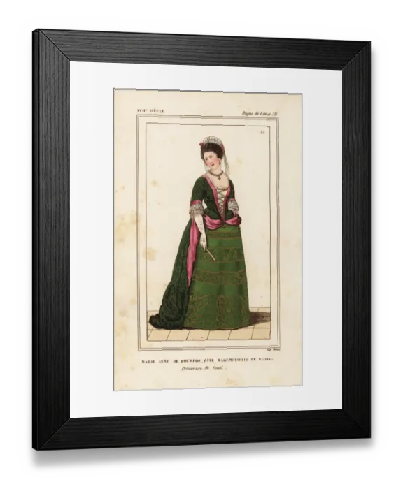 Framed Print : Marie Anne de Bourbon, Mademoiselle de Blois Framed Print : Marie Anne de Bourbon, Mademoiselle de Blois