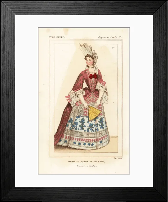 Framed Print : Louise-Francoise de Bourbon, Duchesse d Enghein, 1673-1743 Framed Print : Louise-Francoise de Bourbon, Duchesse d Enghein, 1673-1743
