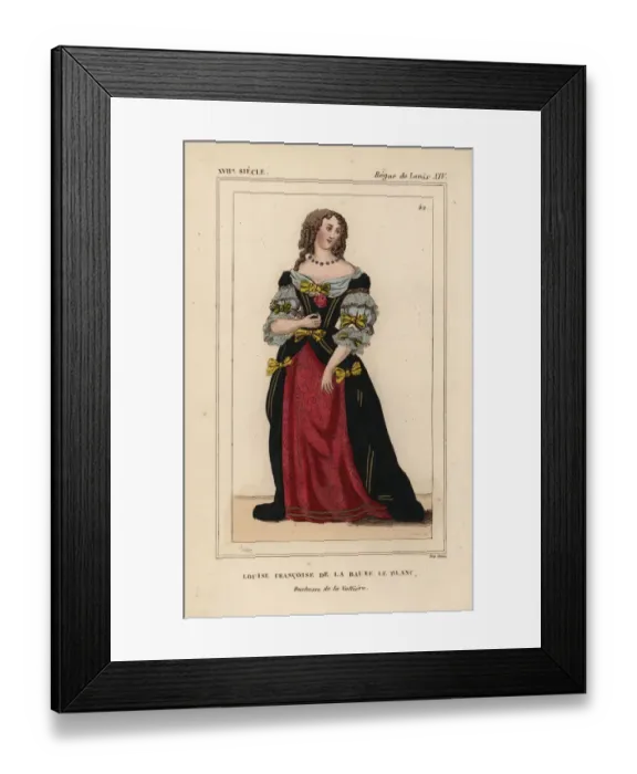 Framed Print : Louise de La Valliere, mistress of King Louis XIV Framed Print : Louise de La Valliere, mistress of King Louis XIV