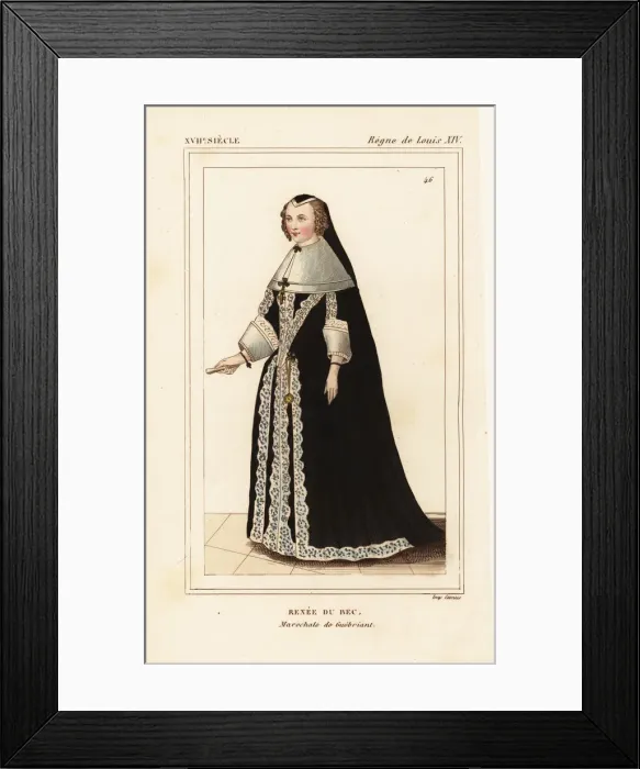 Framed Print : Renee du Bec, Marechale de Guebriant, widow Framed Print : Renee du Bec, Marechale de Guebriant, widow
