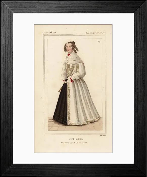 Framed Print : Anne Budes, Mademoiselle de Guebriant, d. 1647 Framed Print : Anne Budes, Mademoiselle de Guebriant, d. 1647