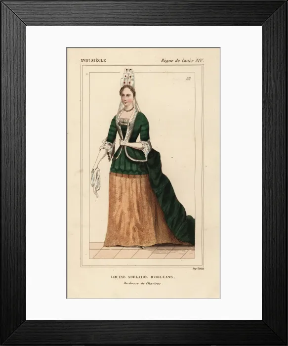 Framed Print : Louise Adelaide d Orleans, Duchess of Chartres Framed Print : Louise Adelaide d Orleans, Duchess of Chartres