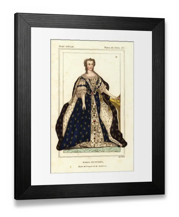 Framed Print : Marie Leczinska, Queen of France and Navarre Framed Print : Marie Leczinska, Queen of France and Navarre
