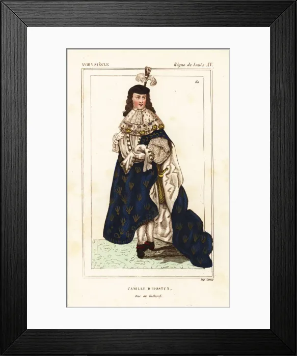 Framed Print : Camille d Hostun de la Baume, duc de Tallard (1652-1728) Framed Print : Camille d Hostun de la Baume, duc de Tallard (1652-1728)