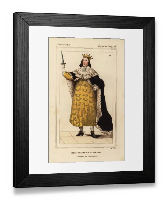 Framed Print : Louis-Hector, Duc de Villars, in ceremonial Framed Print : Louis-Hector, Duc de Villars, in ceremonial