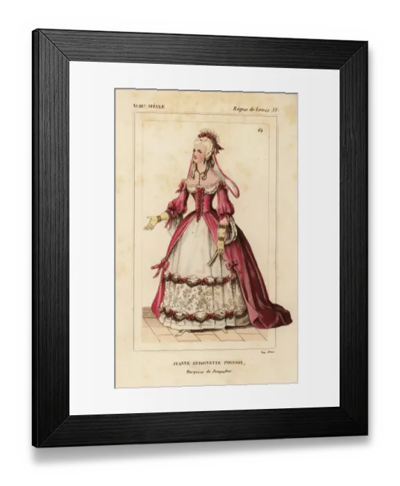Framed Print : Jeanne Antoinette Poisson, Madame de Pompadour 1721-1764 Framed Print : Jeanne Antoinette Poisson, Madame de Pompadour 1721-1764