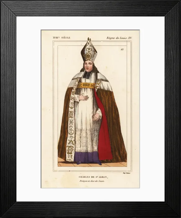 Framed Print : Charles de St. Albin, Bishop of Laon, 1698-1723 Framed Print : Charles de St. Albin, Bishop of Laon, 1698-1723