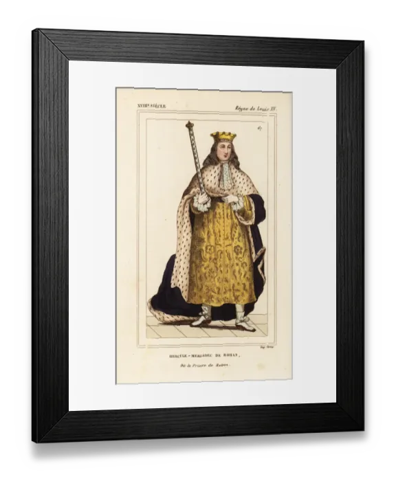 Framed Print : Hercule-Merladec de Rohan, Duke of Rohan-Rohan, 1669-1749 Framed Print : Hercule-Merladec de Rohan, Duke of Rohan-Rohan, 1669-1749
