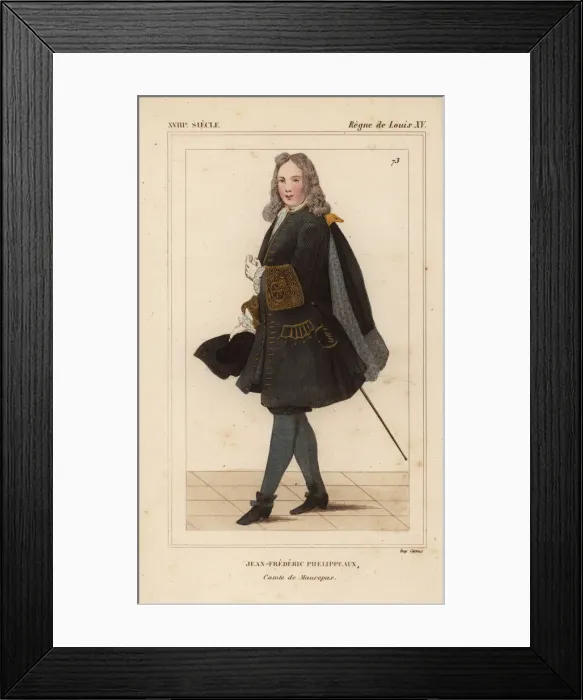 Framed Print : Jean-Frederic Phelypeaux, 1st Count of Maurepas Framed Print : Jean-Frederic Phelypeaux, 1st Count of Maurepas