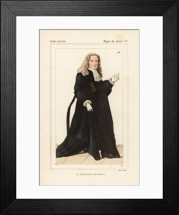 Framed Print : Michel Robert, Le Peletier des Forts 1675-1740 Framed Print : Michel Robert, Le Peletier des Forts 1675-1740