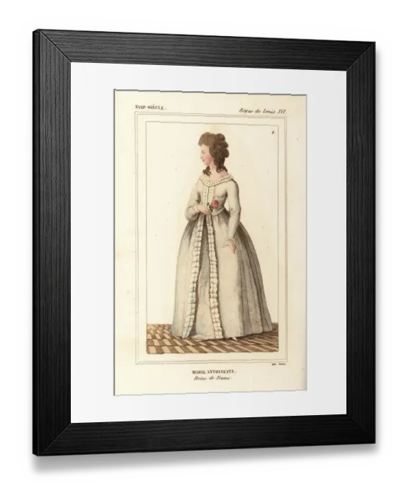 Framed Print : Marie Antoinette, Queen of France, in Temple prison 1792 Framed Print : Marie Antoinette, Queen of France, in Temple prison 1792