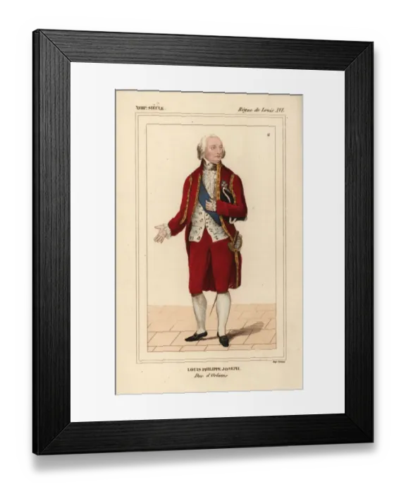 Framed Print : Louis Philippe Joseph, Duc d Orleans, 1747-1793 Framed Print : Louis Philippe Joseph, Duc d Orleans, 1747-1793