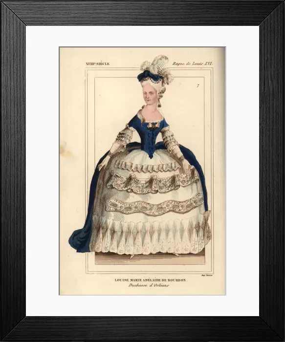 Framed Print : Louise Marie Adelaide de Bourbon, Duchess Framed Print : Louise Marie Adelaide de Bourbon, Duchess