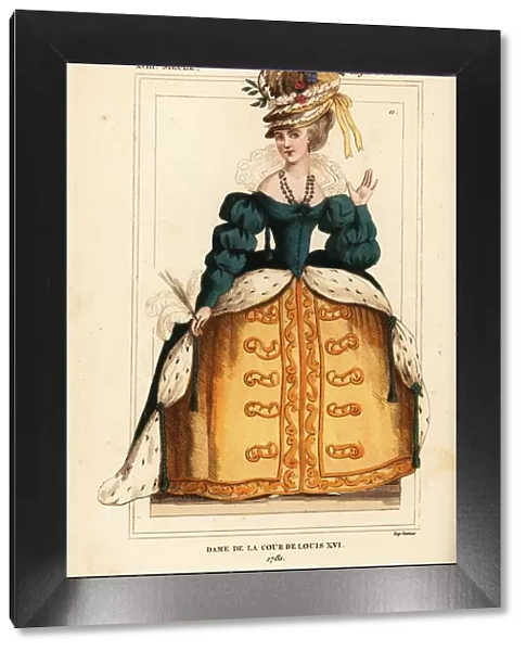 Lady of the court of King Louis XVI, France, 1781