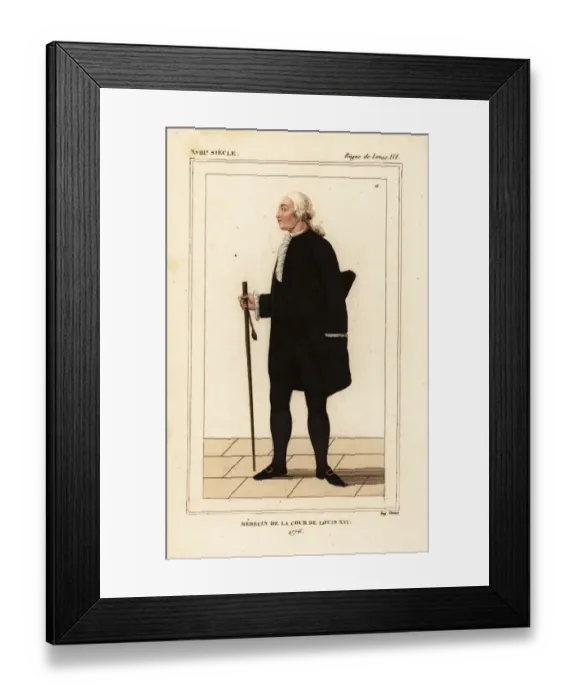 Framed Print : Doctor to the court of King Louis XVI of France, 1776 Framed Print : Doctor to the court of King Louis XVI of France, 1776