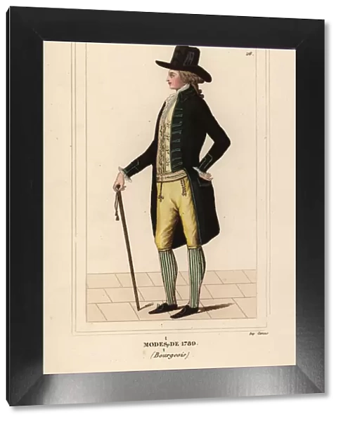 French mens fashions of 1789 (bourgeois)