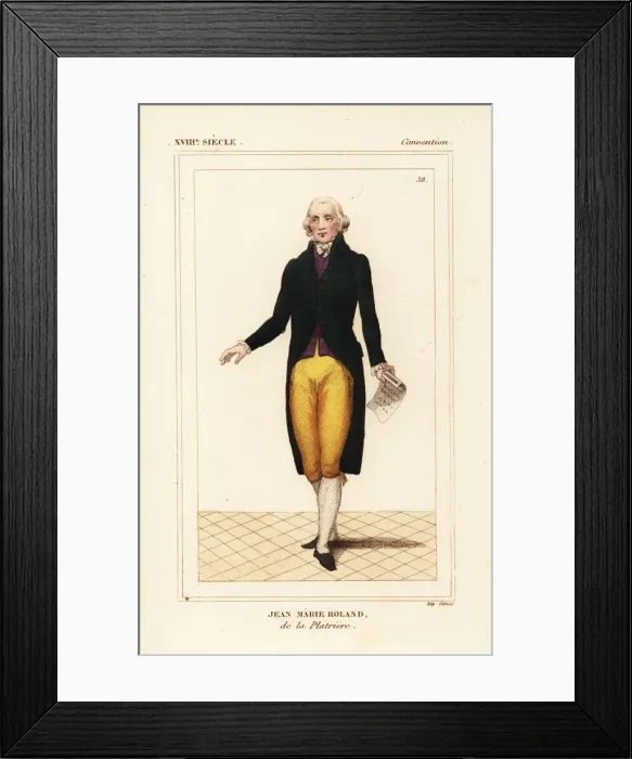 Framed Print : Jean Marie Roland, Vicomte de la Platriere Framed Print : Jean Marie Roland, Vicomte de la Platriere