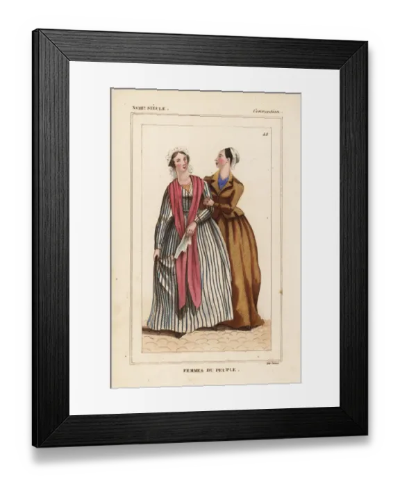 Framed Print : Femmes du peuple, Women of the people, French Framed Print : Femmes du peuple, Women of the people, French
