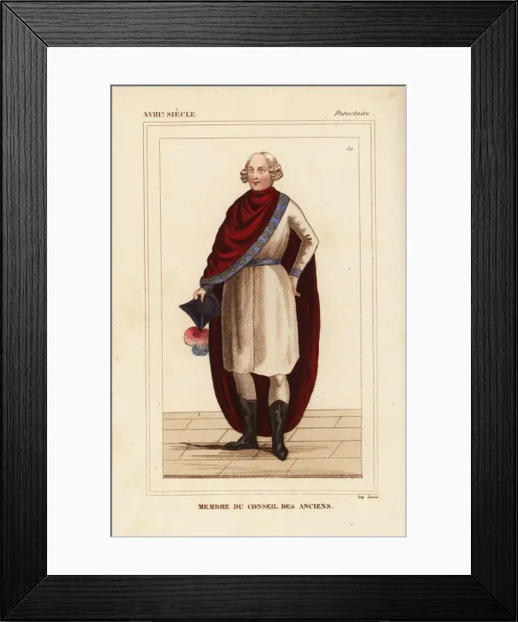 Framed Print : Member of the Council of Elders, French Directory 1795-1799 Framed Print : Member of the Council of Elders, French Directory 1795-1799