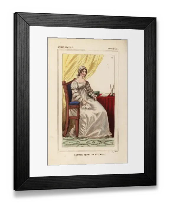 Framed Print : Sophie Ristaud Cottin, French writer, 1770-1807 Framed Print : Sophie Ristaud Cottin, French writer, 1770-1807