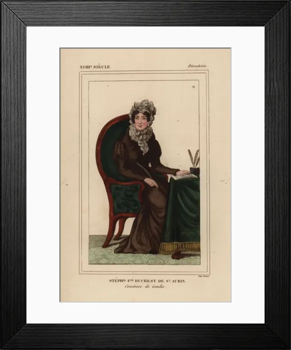 Framed Print : Stephanie Felicite du Crest de St. Aubin, Comtesse de Genlis Framed Print : Stephanie Felicite du Crest de St. Aubin, Comtesse de Genlis