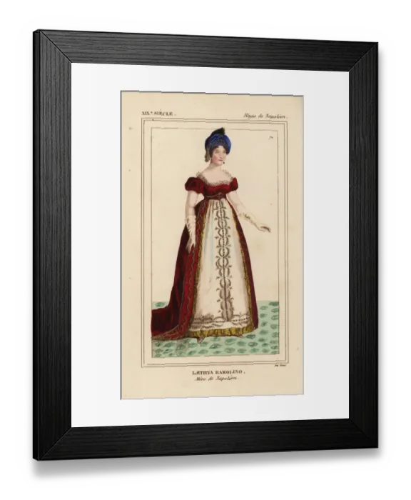 Framed Print : Laetitia Ramolino, mother of Napoleon Bonaparte 1750-1836 Framed Print : Laetitia Ramolino, mother of Napoleon Bonaparte 1750-1836