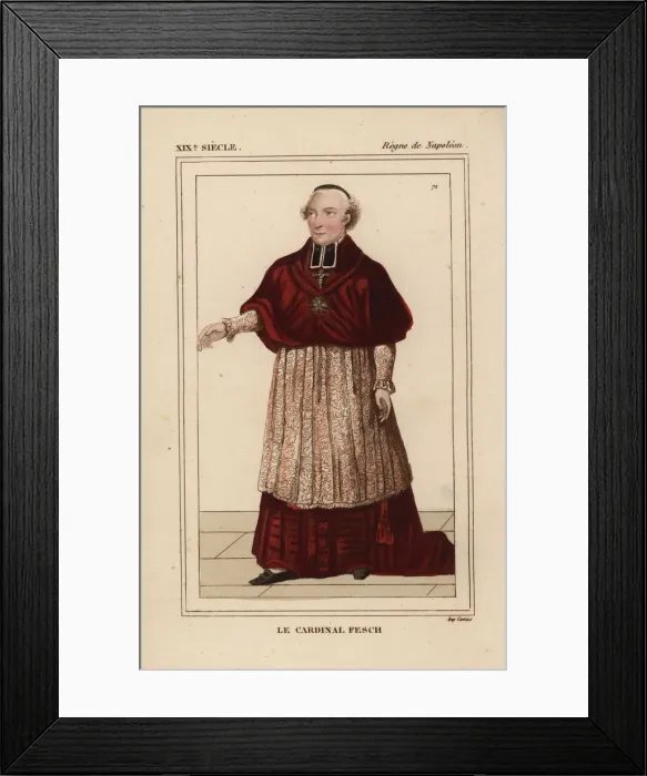 Framed Print : Cardinal Joseph Fesch, Prince of France, diplomat Framed Print : Cardinal Joseph Fesch, Prince of France, diplomat