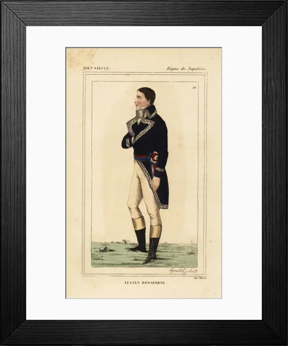 Framed Print : Lucien Bonaparte, Prince of Canino and Musignano, 1775-1840 Framed Print : Lucien Bonaparte, Prince of Canino and Musignano, 1775-1840