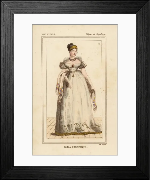 Framed Print : Elisa Bonaparte, Duchess of Tucscany, Princess Framed Print : Elisa Bonaparte, Duchess of Tucscany, Princess