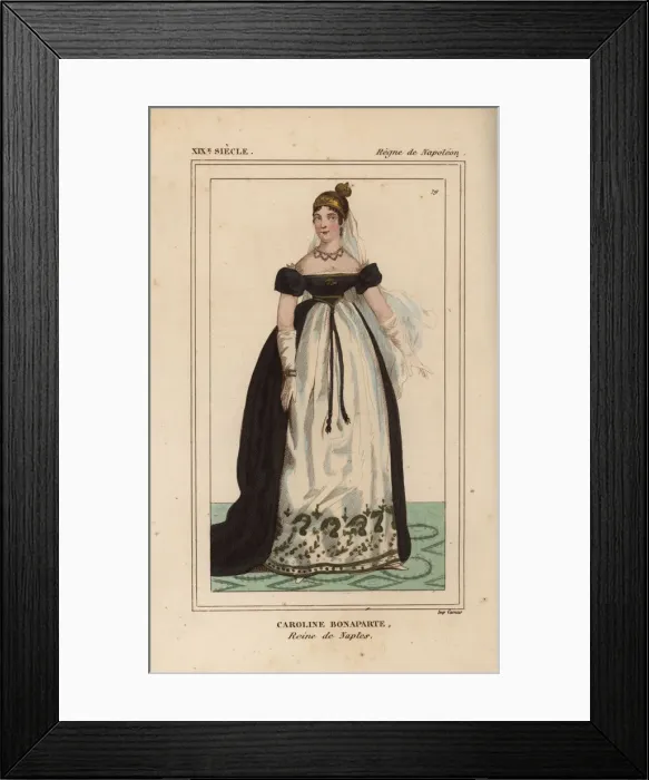 Framed Print : Caroline Bonaparte, Queen of Naples, sister Framed Print : Caroline Bonaparte, Queen of Naples, sister