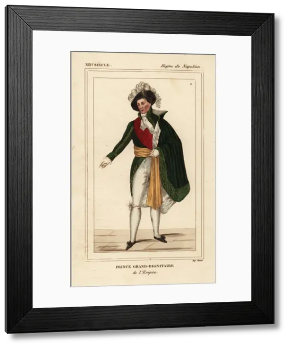 Framed Print : Prince Grand-Dignitaire de l Empire, Napoleonic era Framed Print : Prince Grand-Dignitaire de l Empire, Napoleonic era