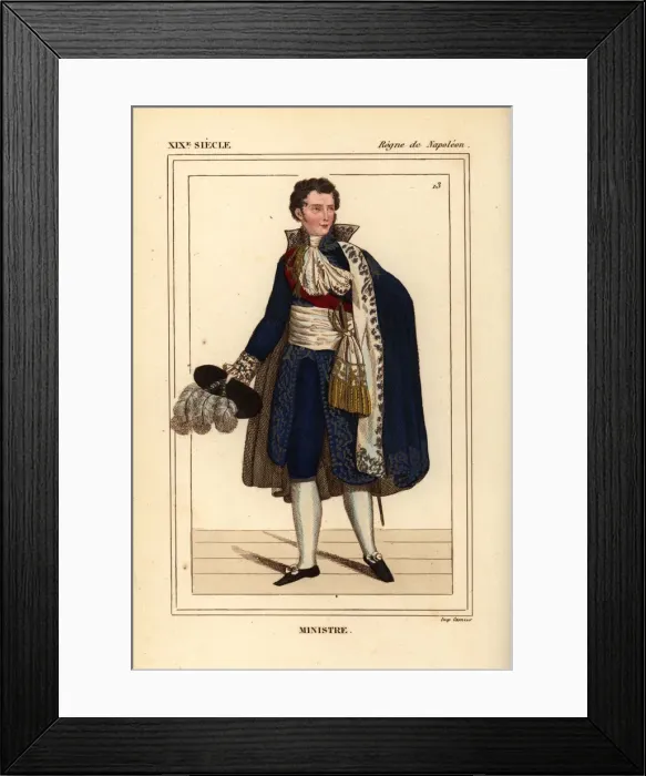 Framed Print : French minister of state, Napoleonic era Framed Print : French minister of state, Napoleonic era