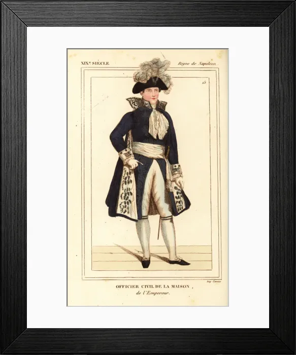 Framed Print : Costume of a civil officer of the imperial Framed Print : Costume of a civil officer of the imperial