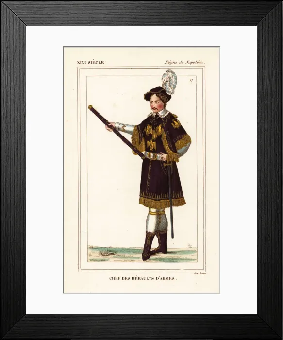 Framed Print : Chief Herald of Arms, Napoleonic era Framed Print : Chief Herald of Arms, Napoleonic era
