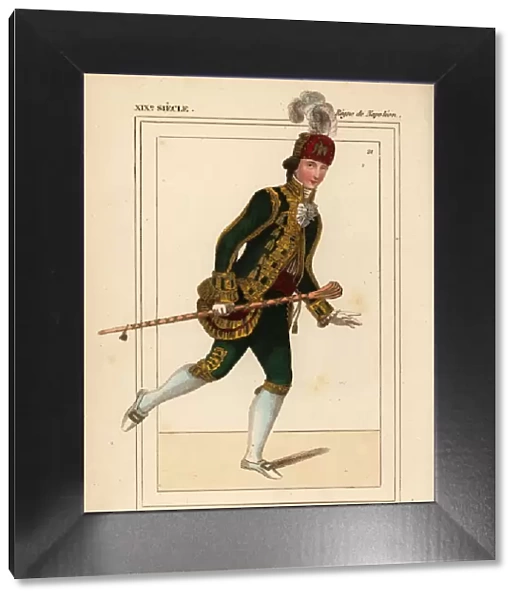 Livery of a French courier, Napoleonic era