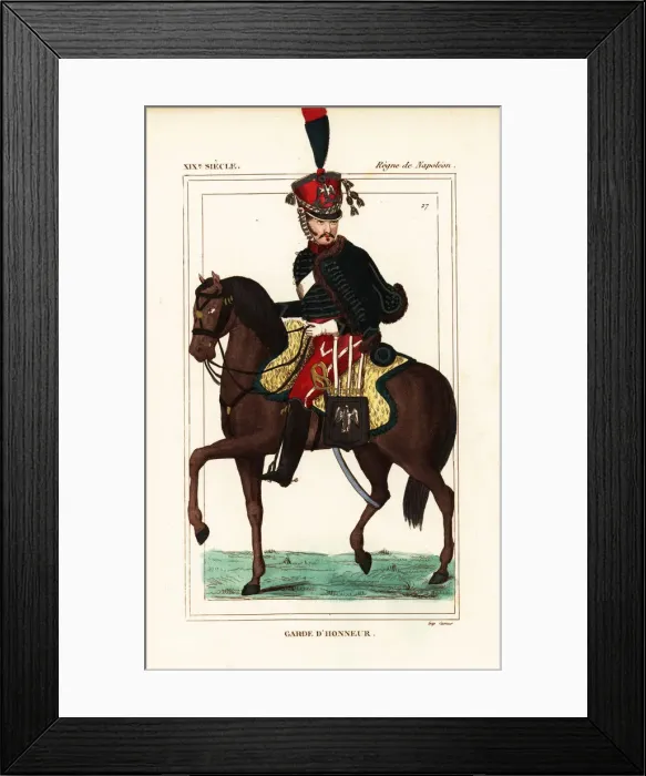 Framed Print : Guard of Honour or Garde d Honneur, Napoleonic era Framed Print : Guard of Honour or Garde d Honneur, Napoleonic era