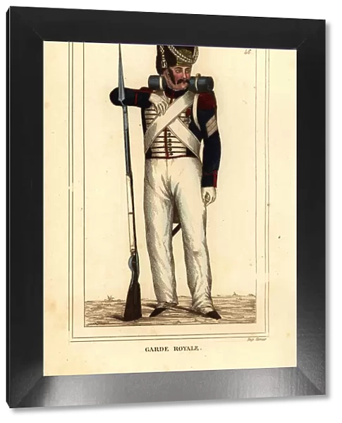 Uniform of the Royal Guard, reign of King Louis XVIII