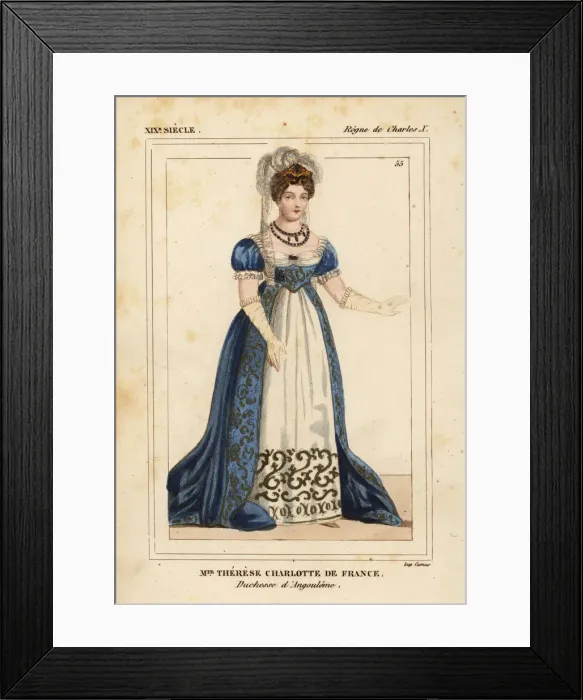 Framed Print : Marie Therese Charlotte de France, Duchesse Framed Print : Marie Therese Charlotte de France, Duchesse