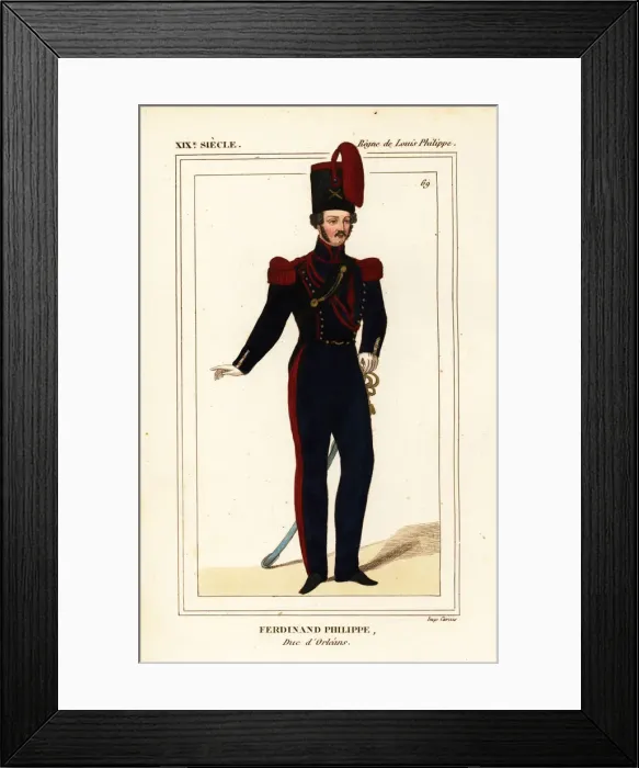 Framed Print : Ferdinande Philippe, Duc d Orleans 1810-1842 Framed Print : Ferdinande Philippe, Duc d Orleans 1810-1842