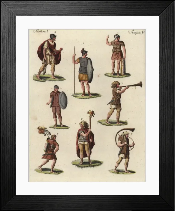 Framed Print : Roman legionnaires and musicians Framed Print : Roman legionnaires and musicians