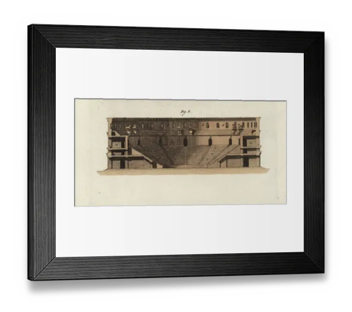 Framed Print : Excavation of the theatre at Herculaneum Framed Print : Excavation of the theatre at Herculaneum